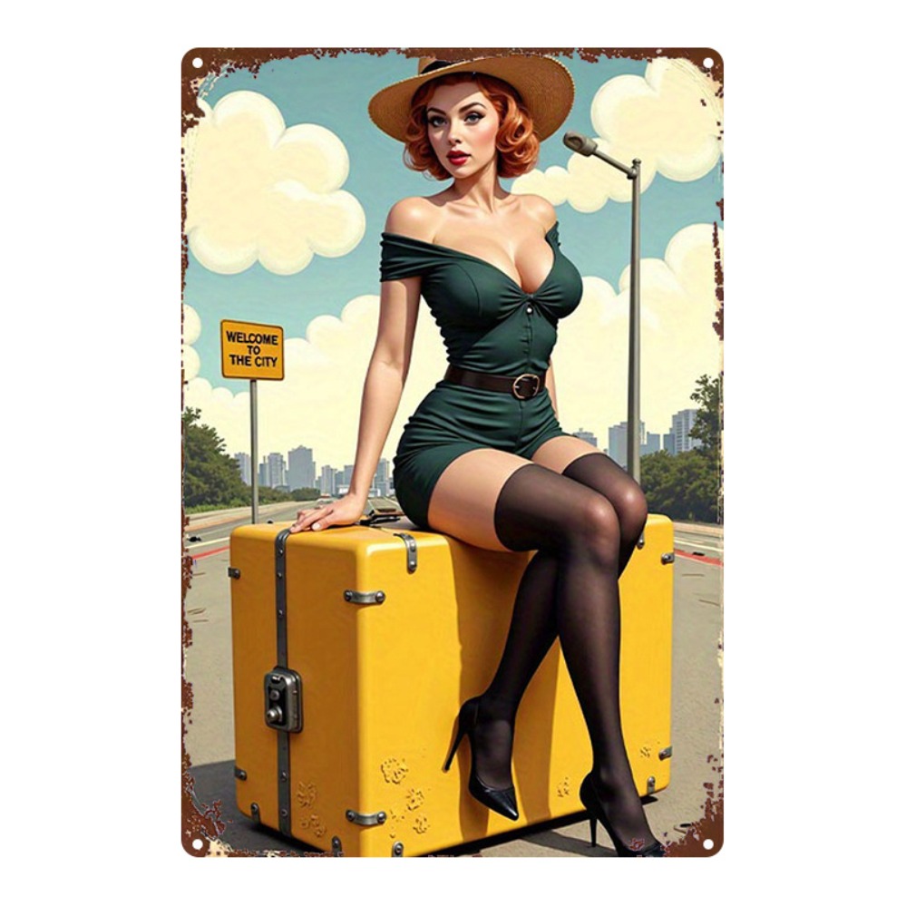 Vintage Beauty with Suitcase M - Home Bar And Kitchen review and price