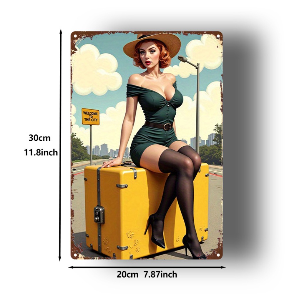 Vintage Beauty with Suitcase M - Home Bar And Kitchen review and price