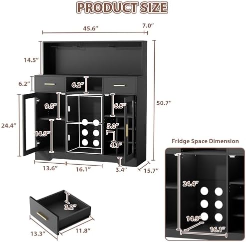 Mini Fridge Cabinet with Stora - Home Bar And Fridge review and price