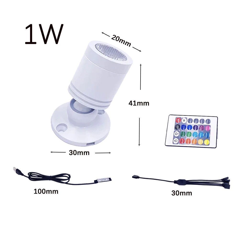 USB 5V RGB Mini LED Spotlight  - Home Bar And Counter review and price