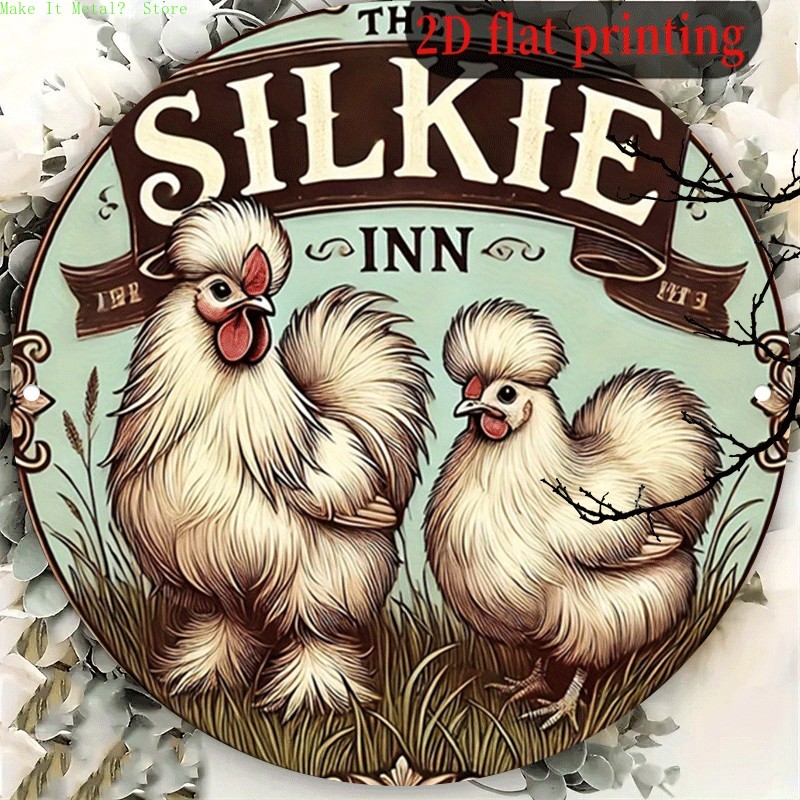 Vintage The Silkie Inn Round T - Home Bar And Kitchen review and price