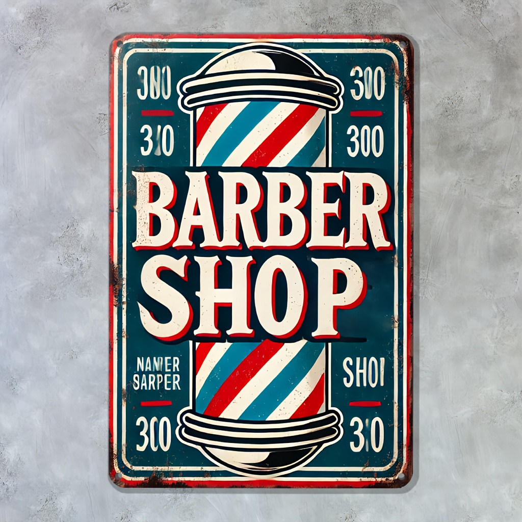 , Barbershop Sign Metal Wall A - Home Barbershop review and price