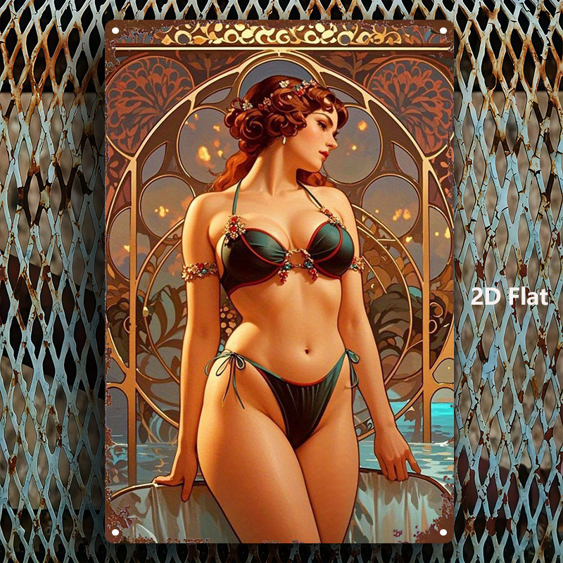 2D Flat Metal Sign, Retro Art  - Home Bar And Kitchen review and price