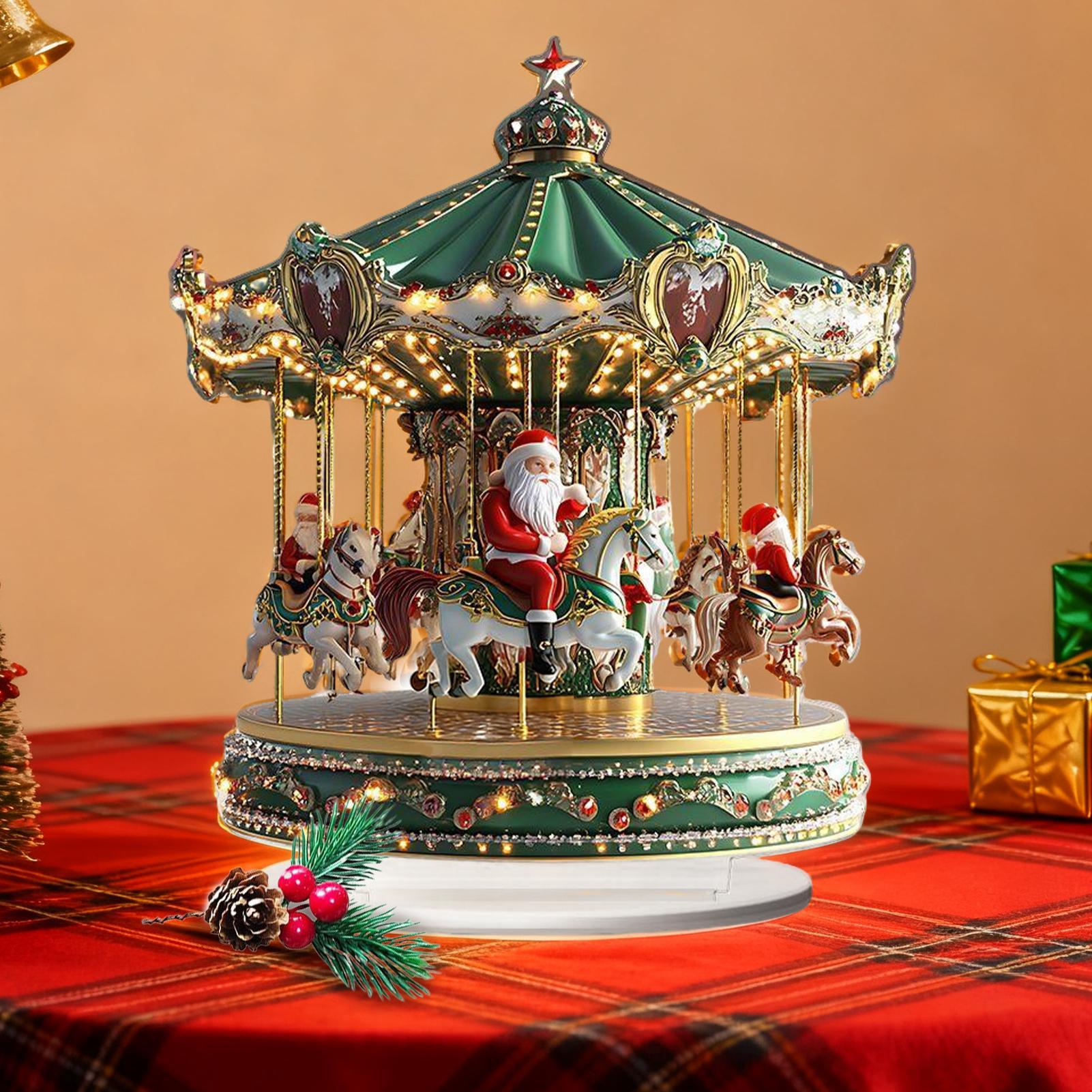 Christmas Carousel Acrylic 2D  - Home Bar Shelves review and price