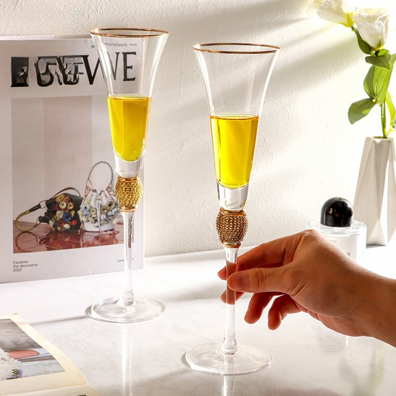 Luxury Diamond Gold Rim Highba - Highball Glass Set review and price