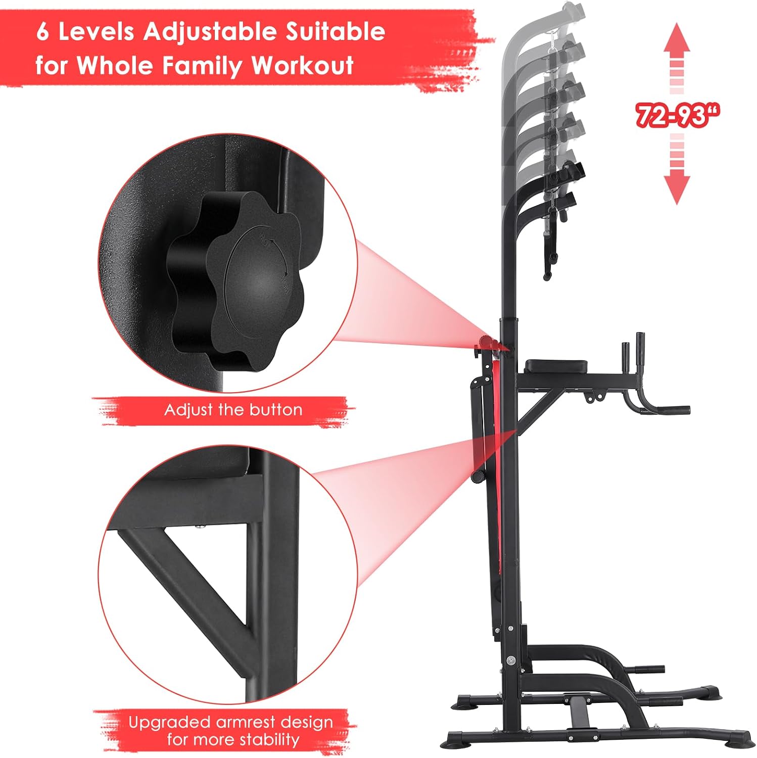 Power Tower with Bench, Pull U - Home Bar And Gym review and price