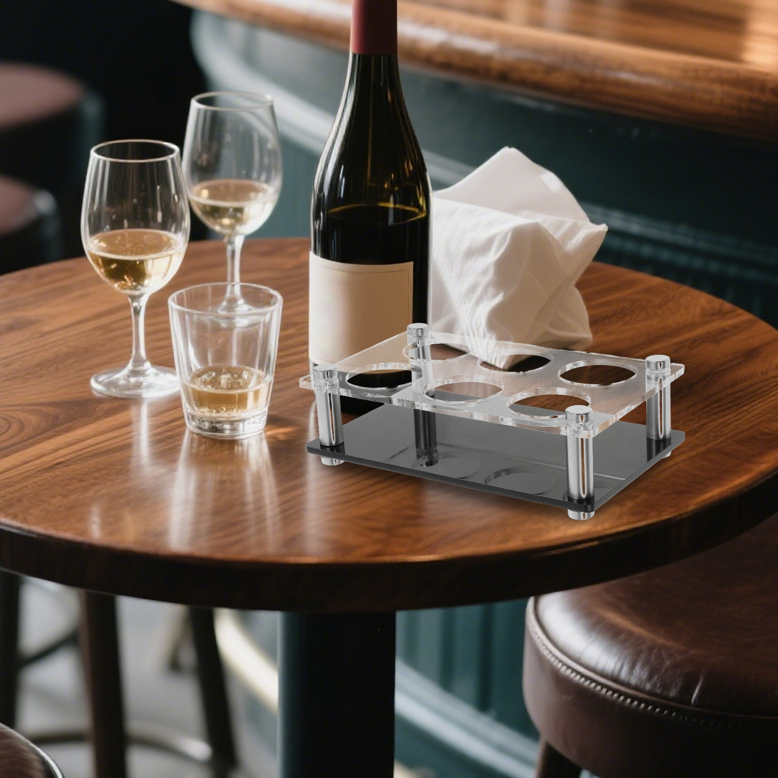 Shot Glass Holder 6 Holes Clea - Home Bar Stand review and price