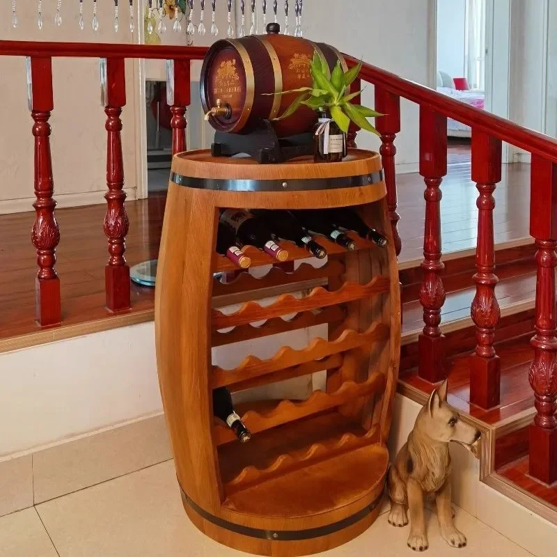Solid Wood Wine Rack Oak Barre - Home Bar Shelves review and price