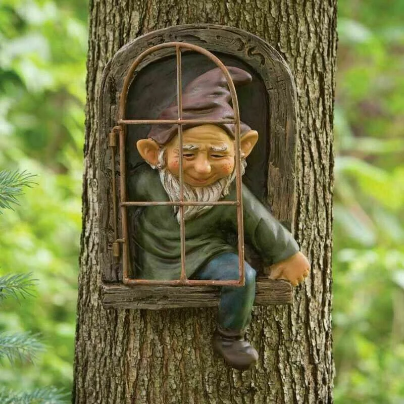 Naughty Garden Statue Elf Go O - Home Bargains review and price