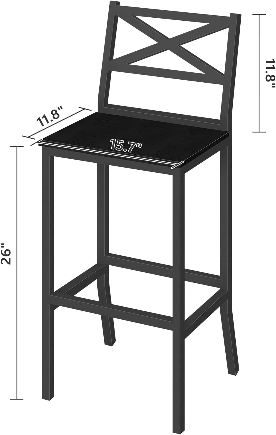 Bar Stools, Set of 2 Bar Chair - Home Bar And Counter review and price