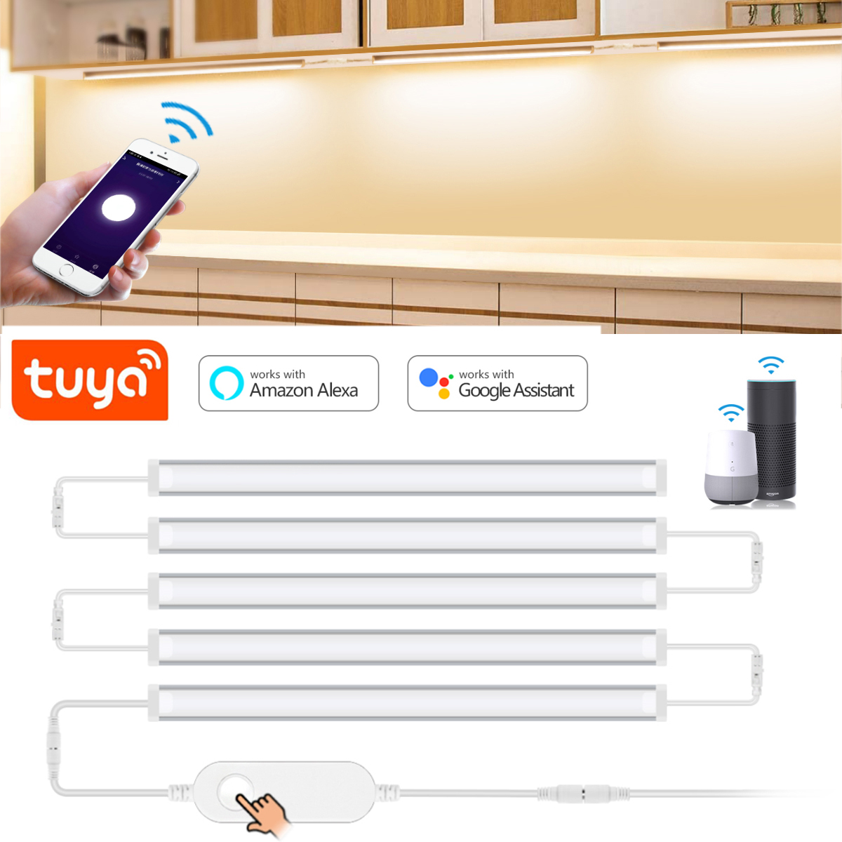 1-5 Pcs Kitchen Tuya Smart LED - Home Bargains review and price