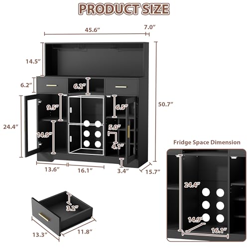 Mini Fridge Cabinet with Stora - Home Bar And Fridge review and price