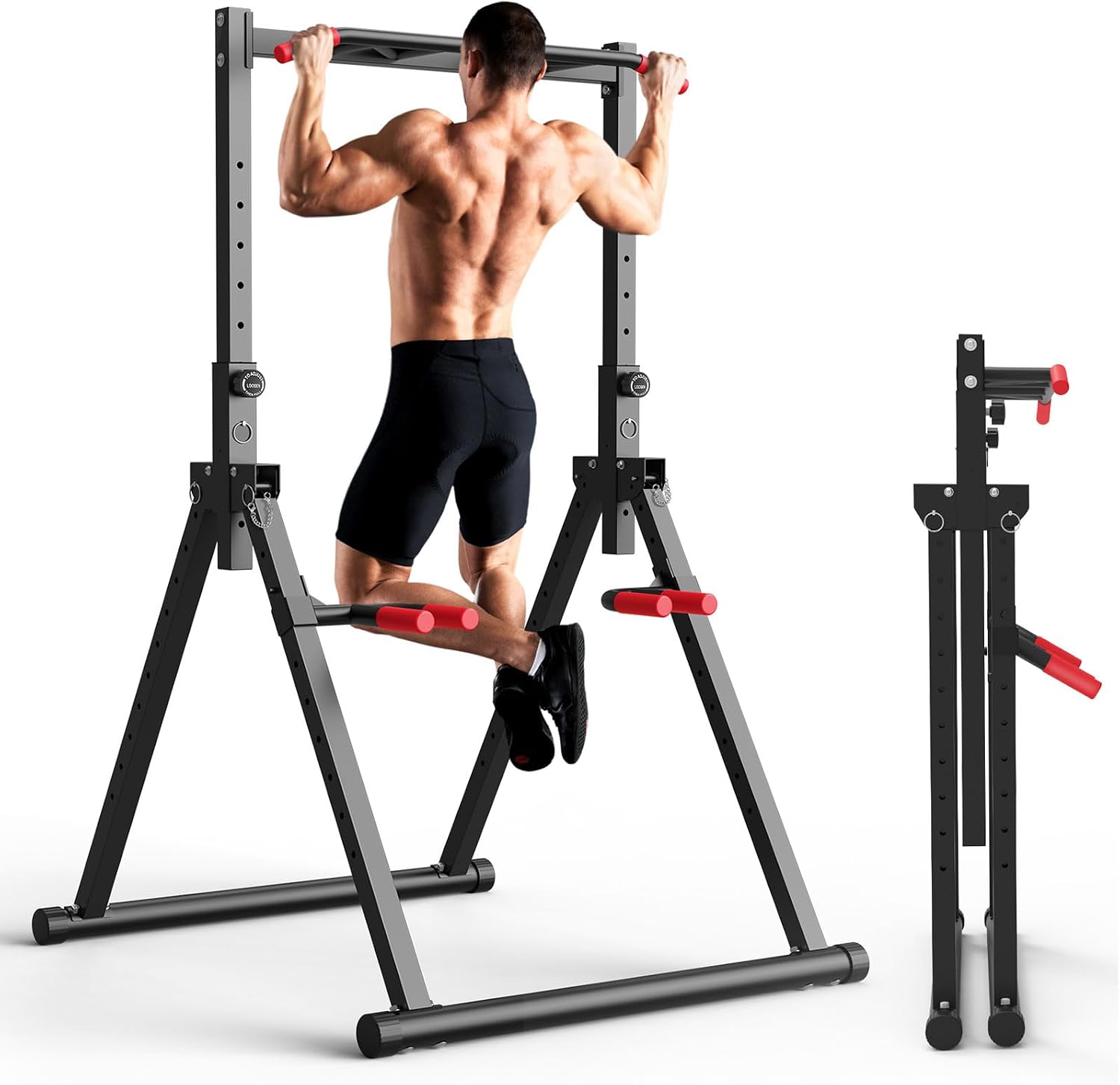 Foldable Power Tower Dip Stati - Home Bar And Gym review and price