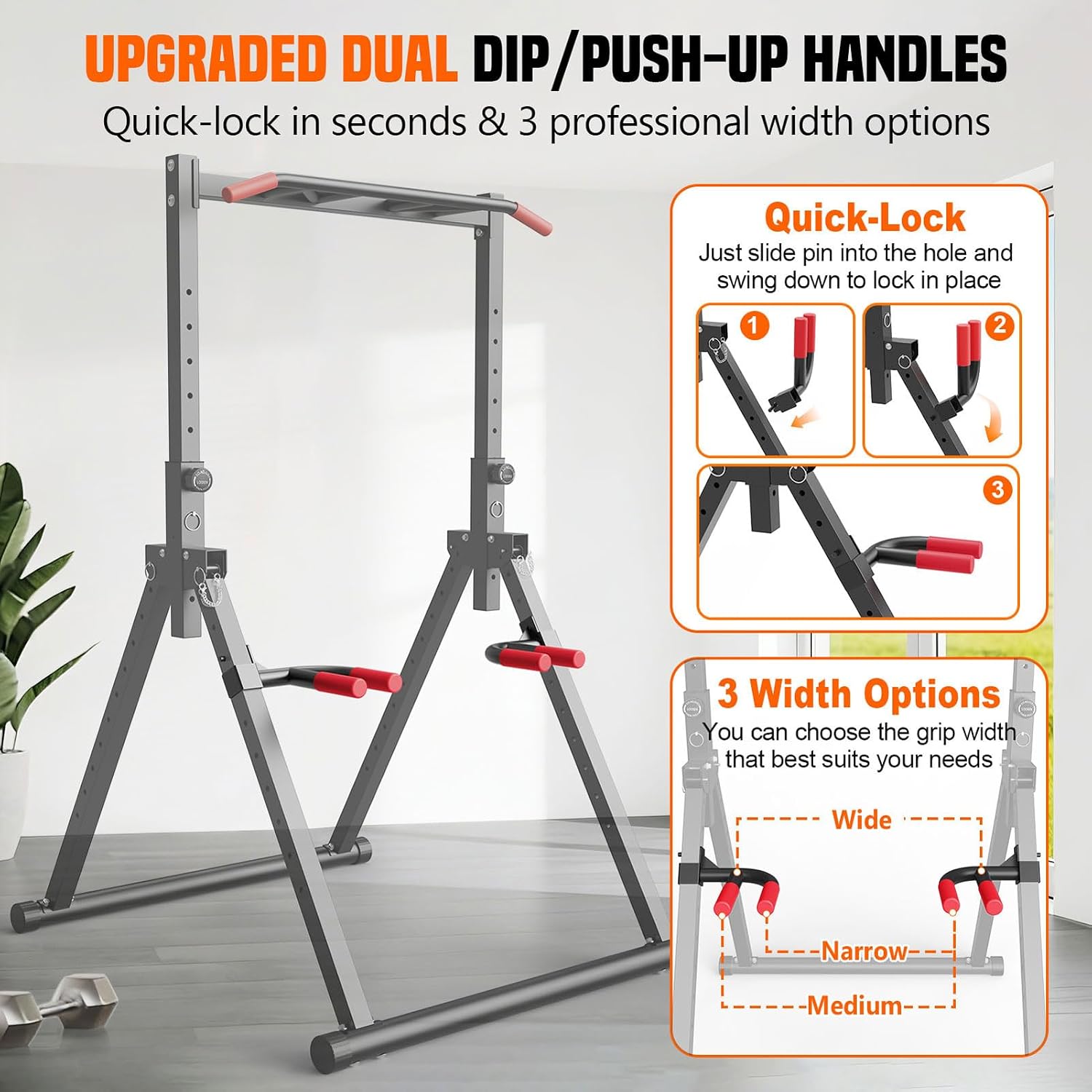 Foldable Power Tower Dip Stati - Home Bar And Gym review and price