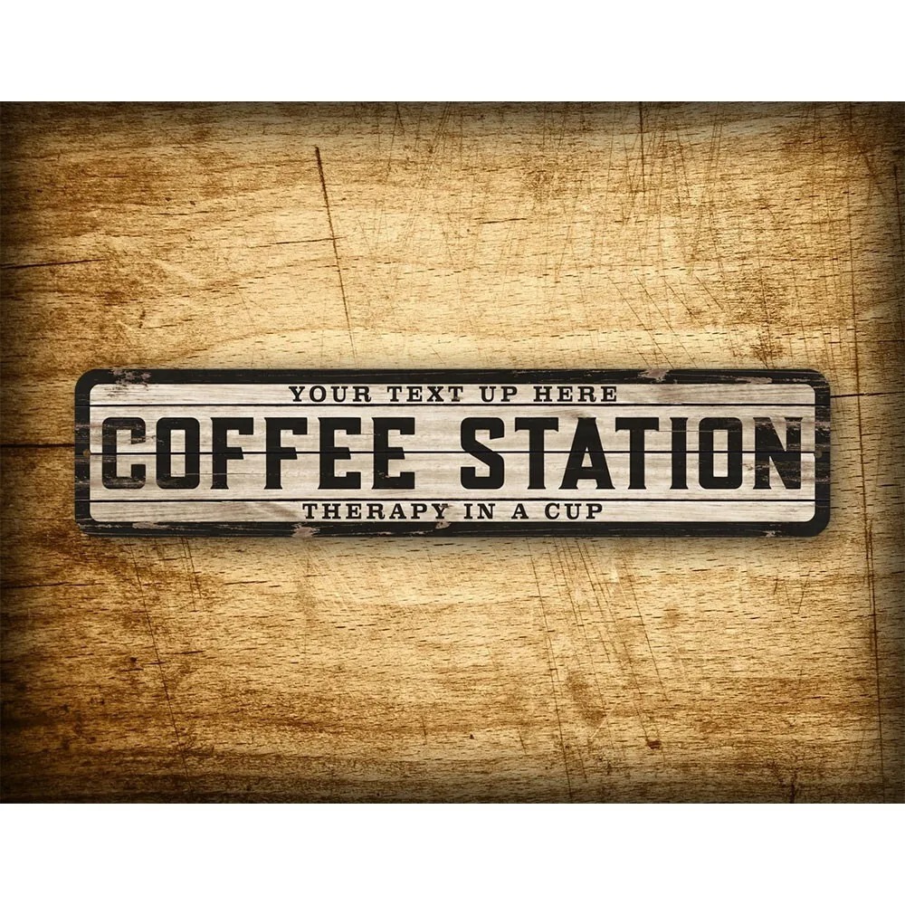 Custom Text Logo Weathered Woo - Home Bar And Kitchen review and price