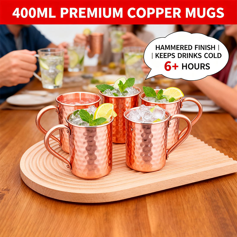 New 100% Copper Cups Pure Soli - Mule Copper Mug review and price
