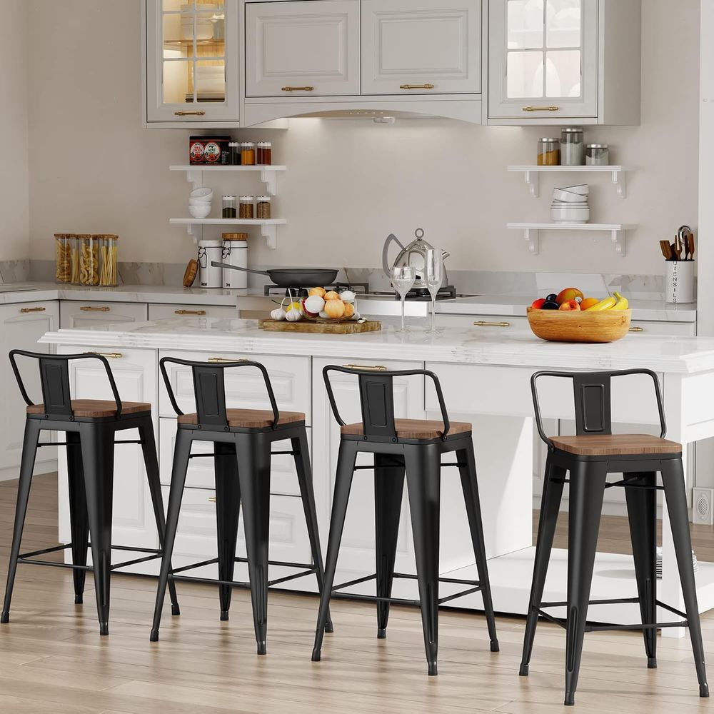 24 Inch Bar Stools Set o 4 Ind - Home Bar And Counter review and price