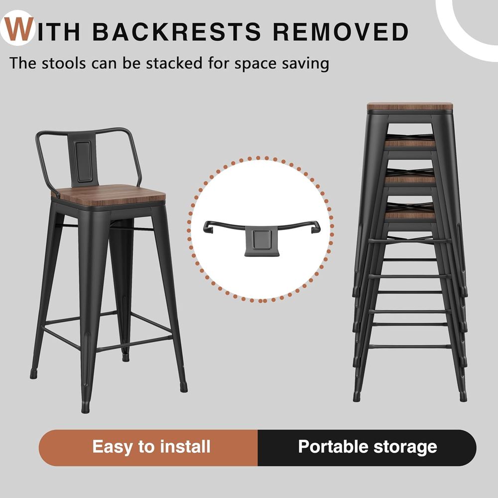 24 Inch Bar Stools Set o 4 Ind - Home Bar And Counter review and price