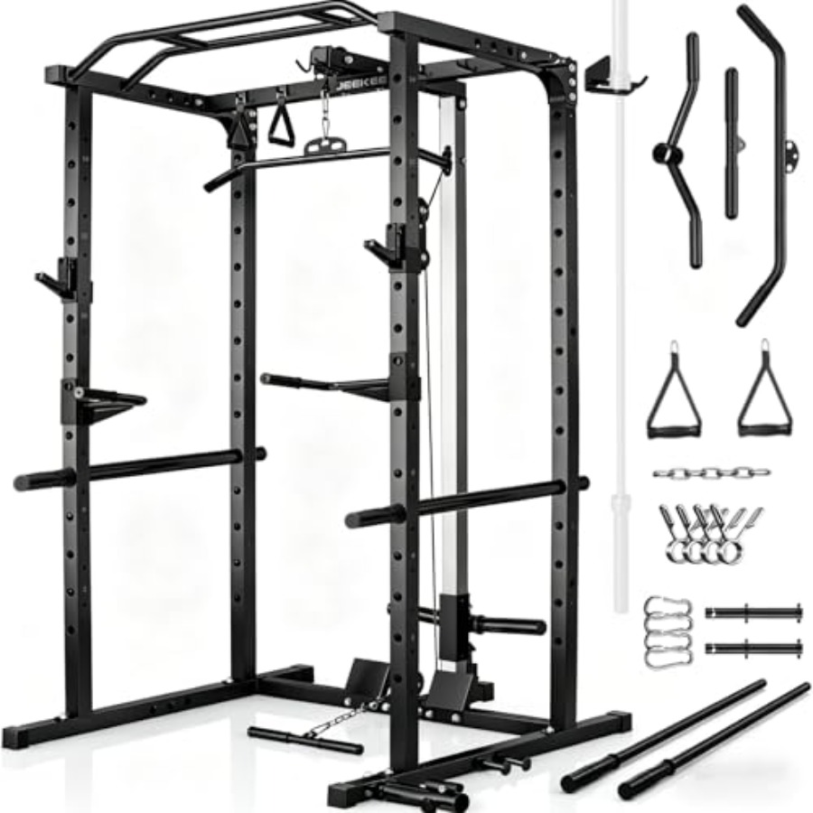 Home gym power rack with LAT p - Home Bar And Gym review and price