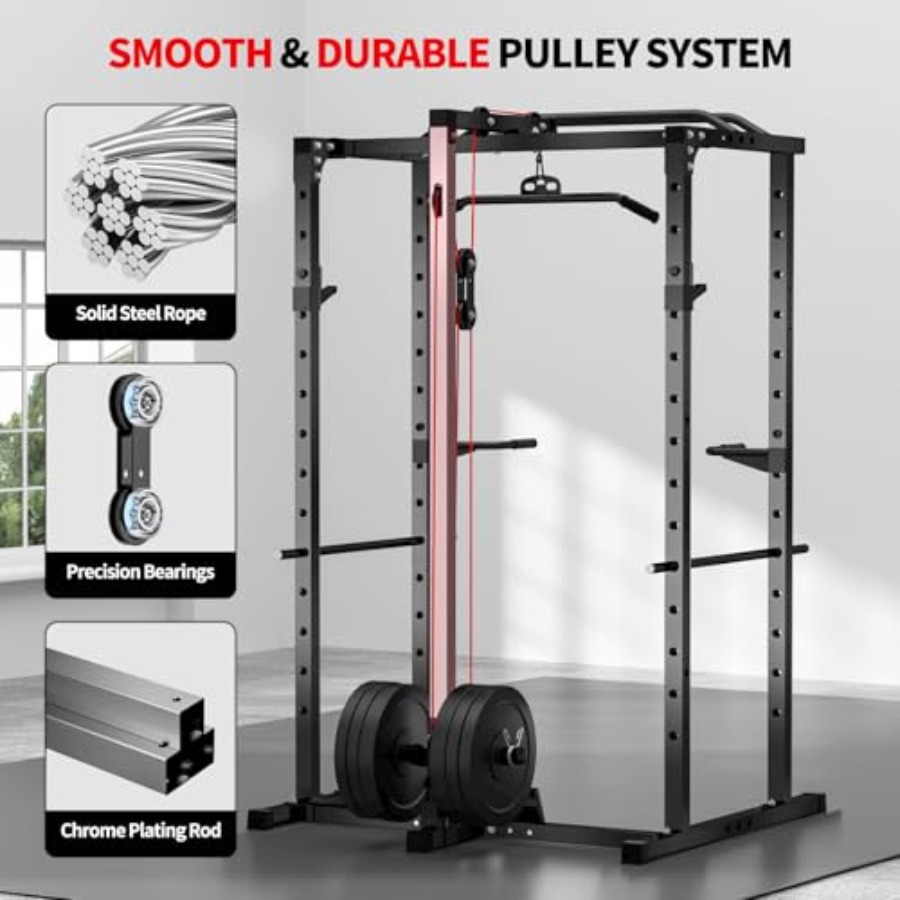 Home gym power rack with LAT p - Home Bar And Gym review and price