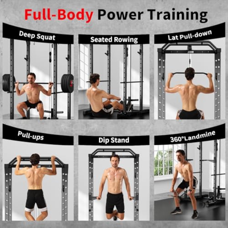 Home gym power rack with LAT p - Home Bar And Gym review and price