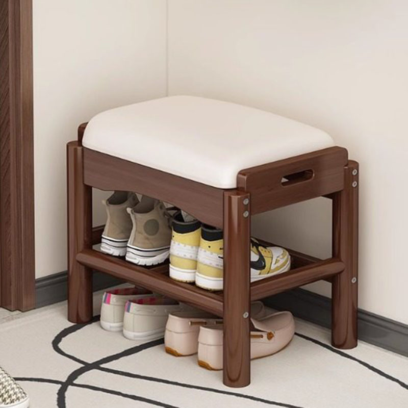 Modern Wood Foot Stool Shoe St - Home Bar Lounge review and price
