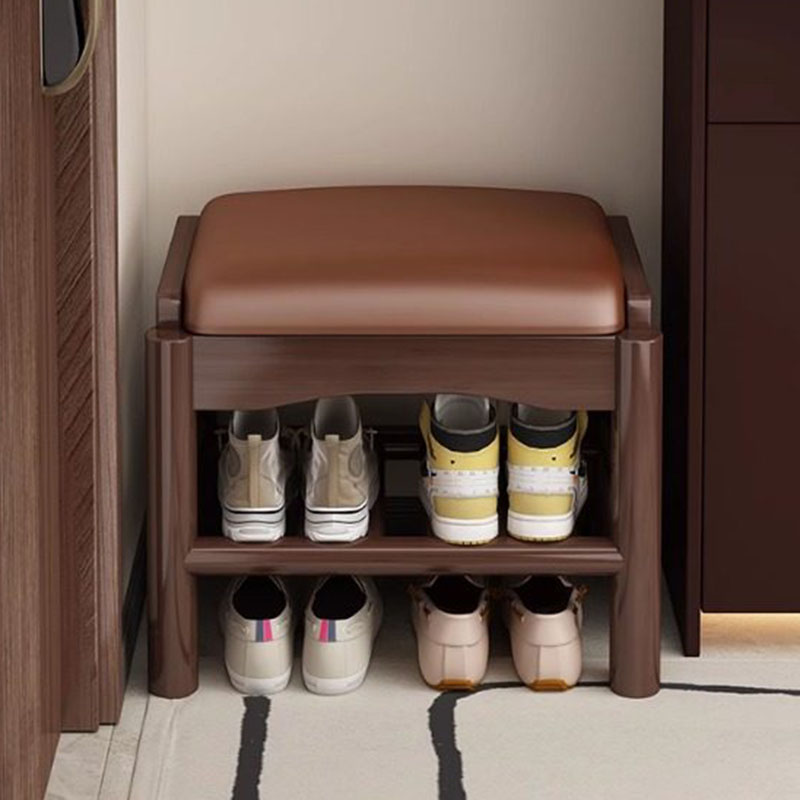 Modern Wood Foot Stool Shoe St - Home Bar Lounge review and price