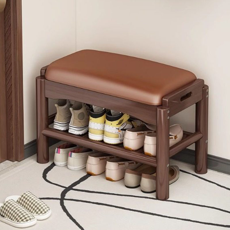 Modern Wood Foot Stool Shoe St - Home Bar Lounge review and price