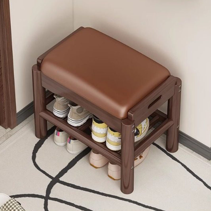 Modern Wood Foot Stool Shoe St - Home Bar Lounge review and price