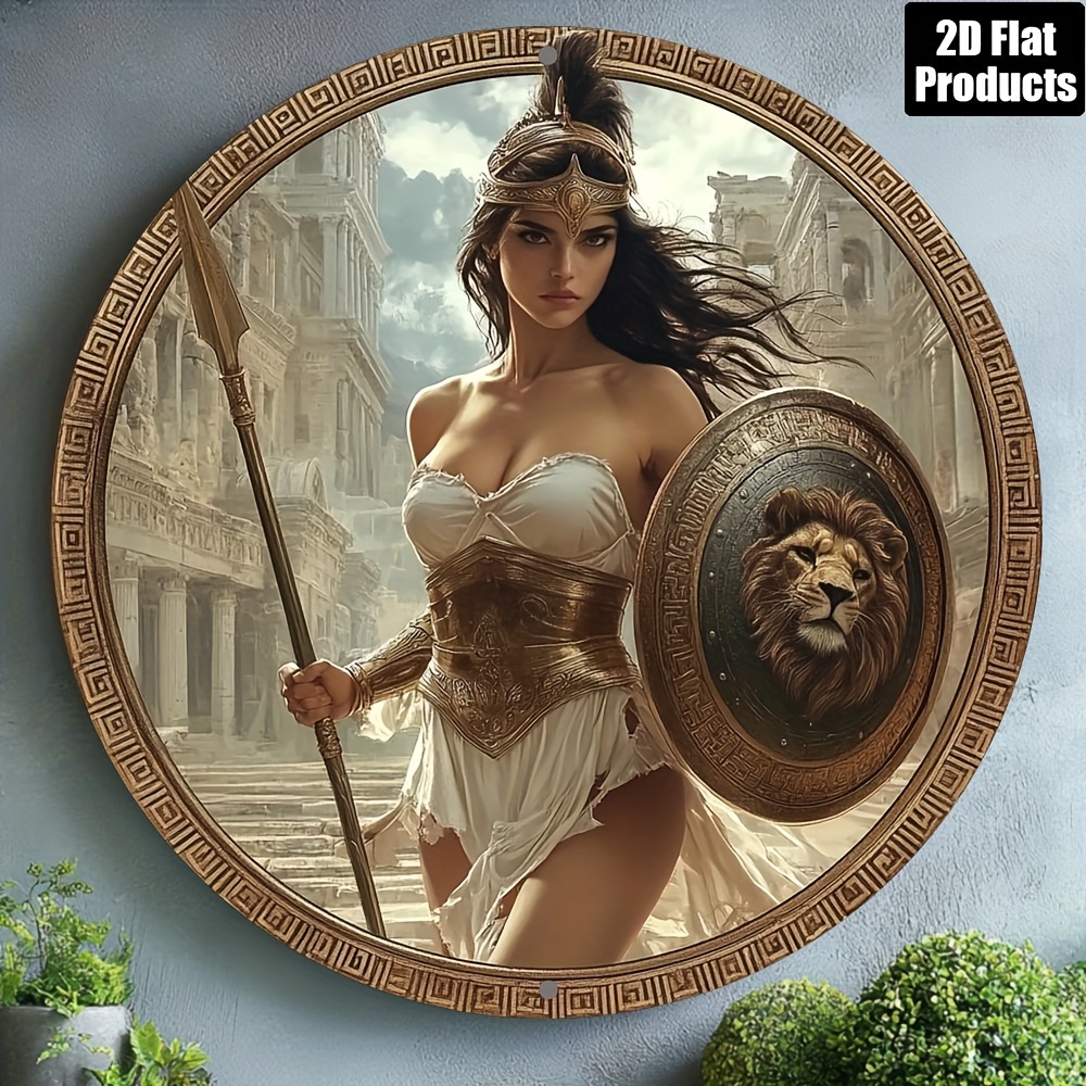 Vintage Greek Warrior Round Al - Home Bar And Kitchen review and price
