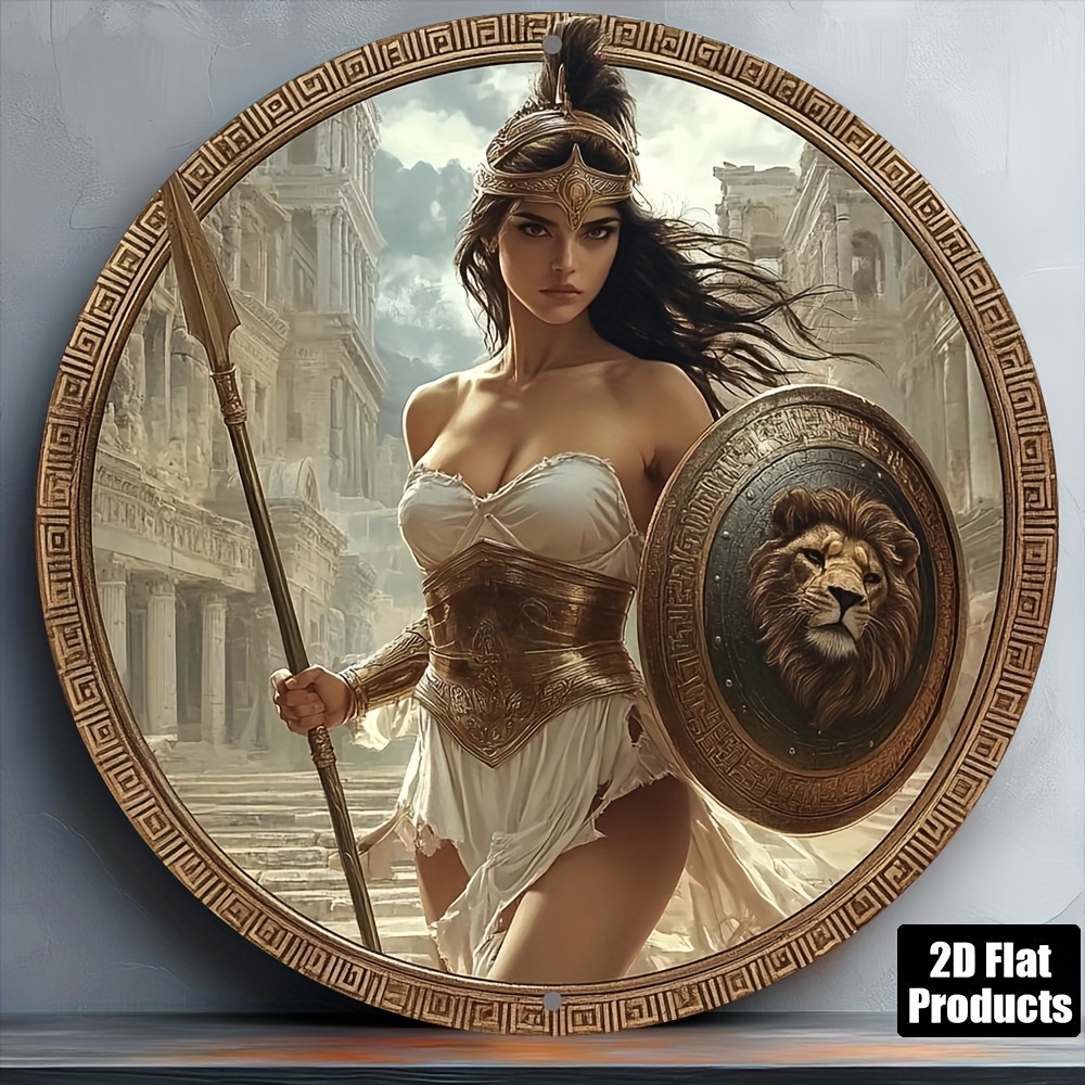 Vintage Greek Warrior Round Al - Home Bar And Kitchen review and price