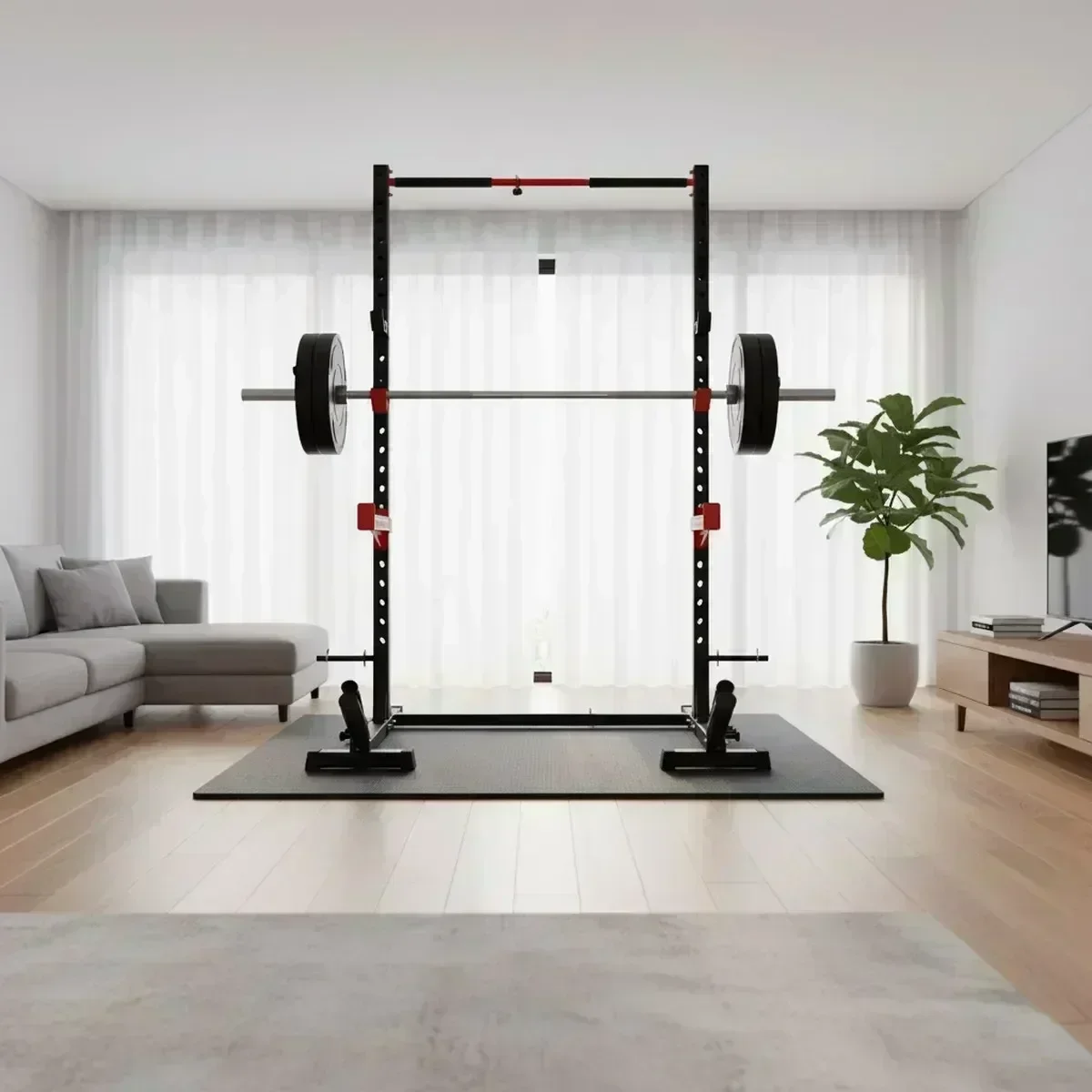 Adjustable Home Gym Squat Rack - Home Bar And Gym review and price