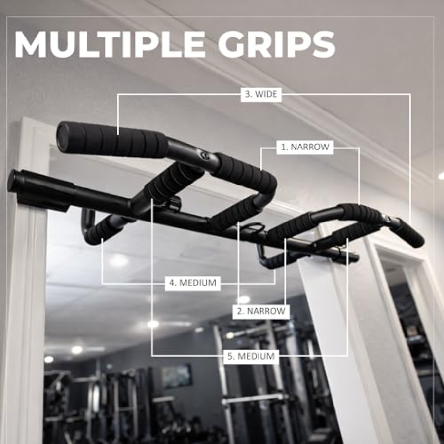 Doorway Pull Up Bar Set with S - Home Bar And Gym review and price