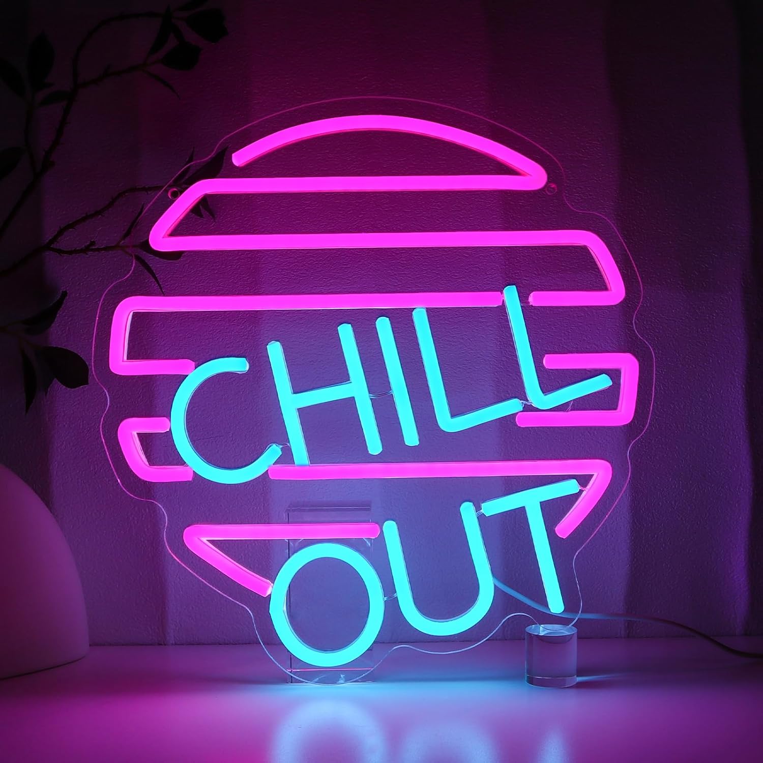 Chill Out Neon Sign for Wall D - Home Bar Lounge review and price