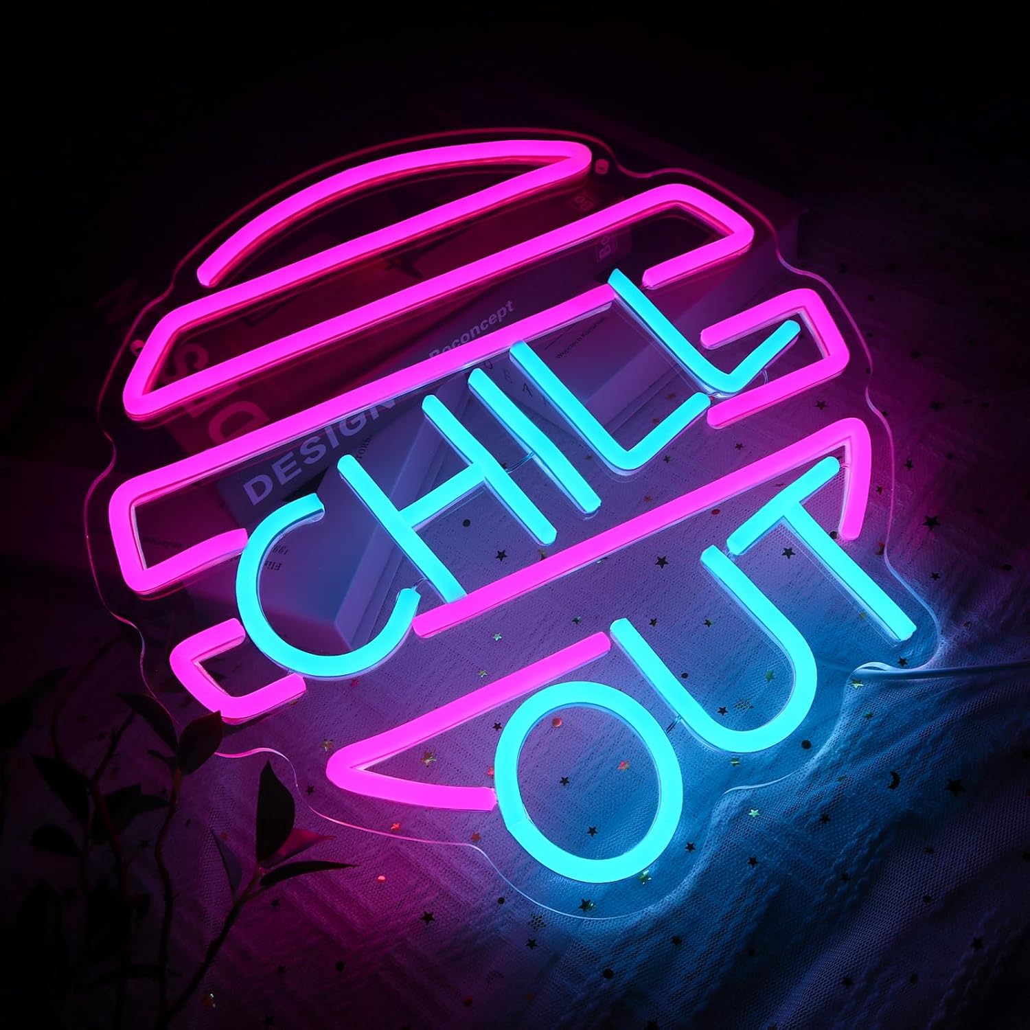 Chill Out Neon Sign for Wall D - Home Bar Lounge review and price