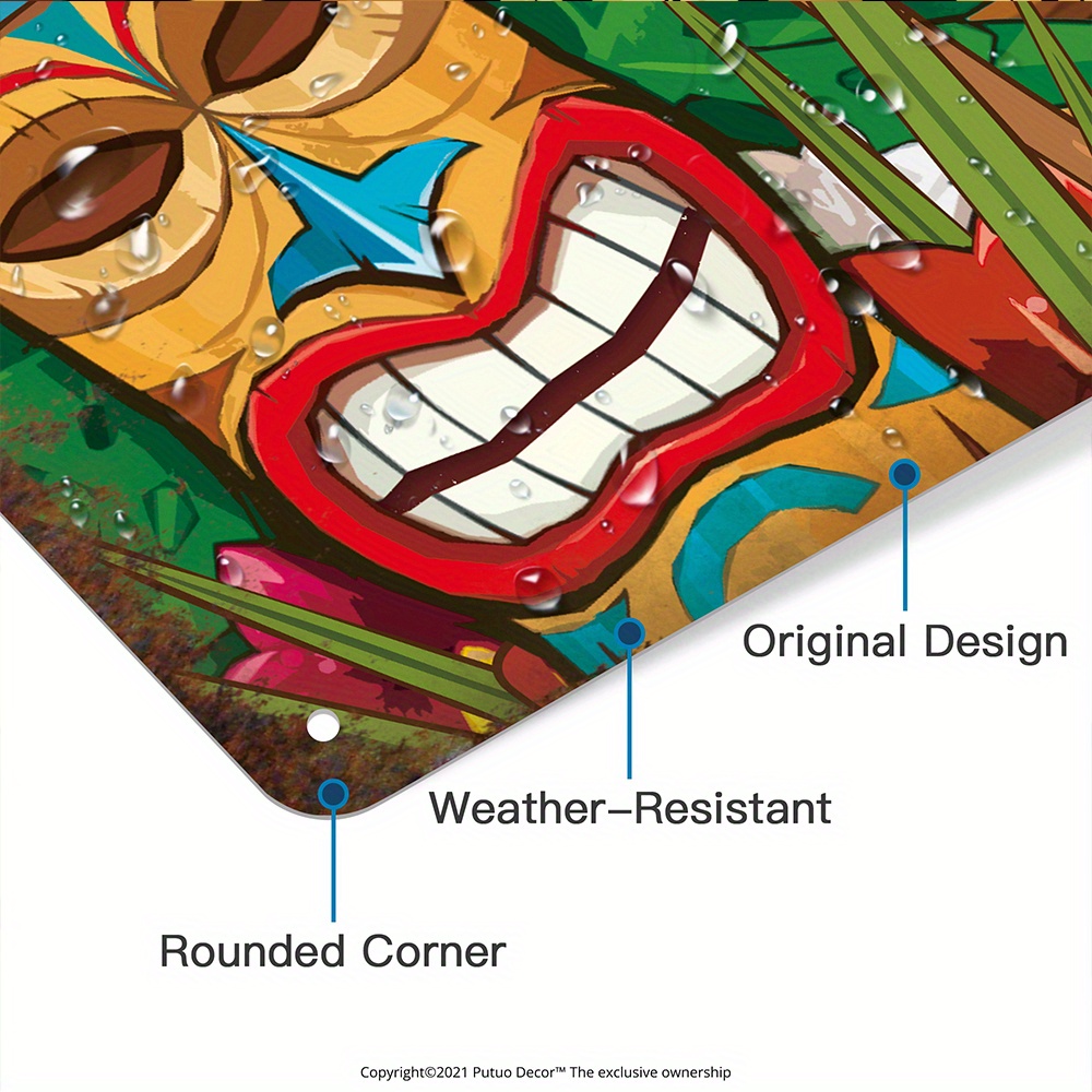 Custom  Decor Tiki Bar Sign, P - Home Bar And Kitchen review and price