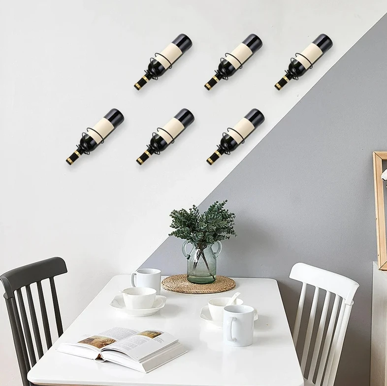 Pack Of 6 Wall Mounted Wine Ra - Home Bar Stand review and price