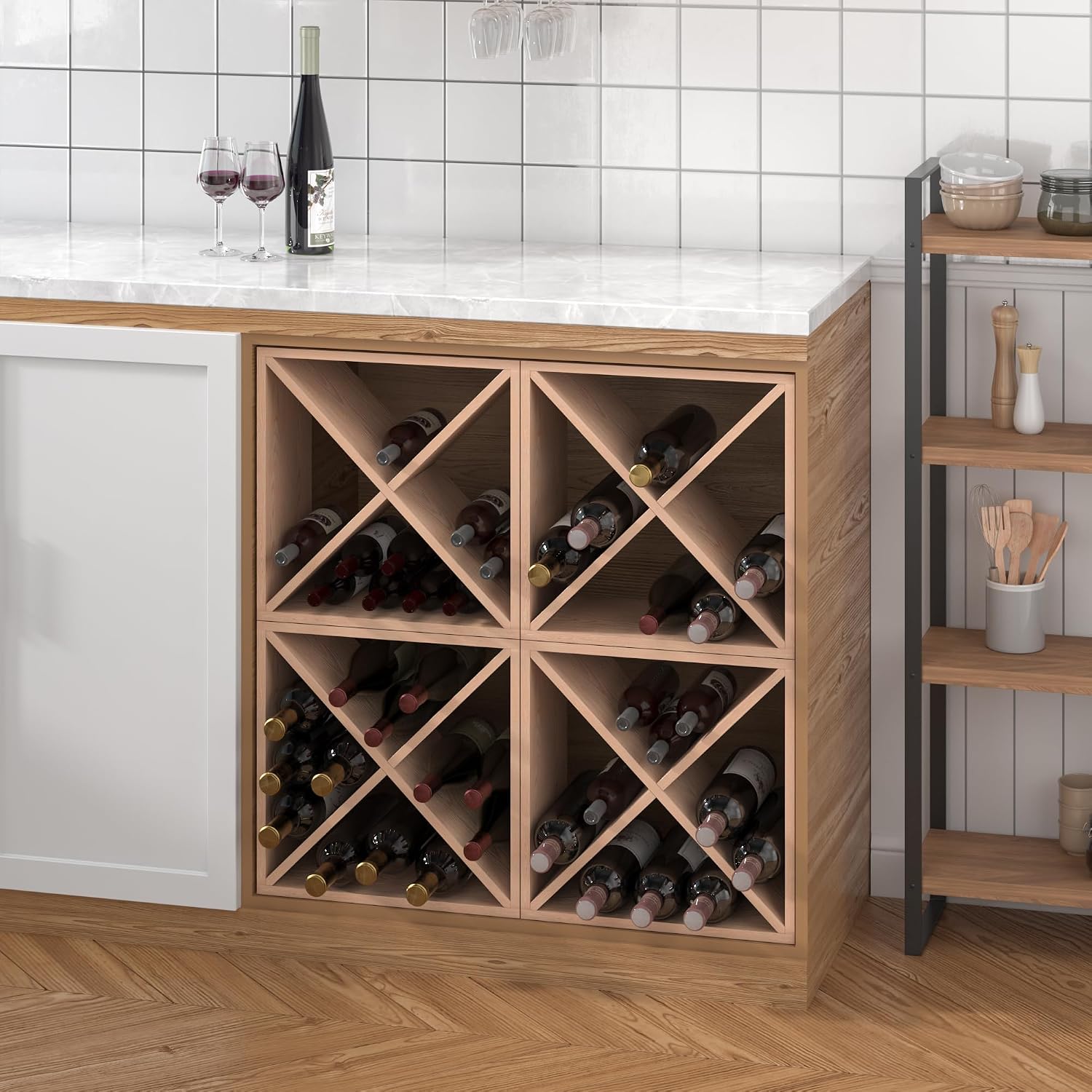 96 Bottle Wine Rack Countertop - Home Bar Shelves review and price