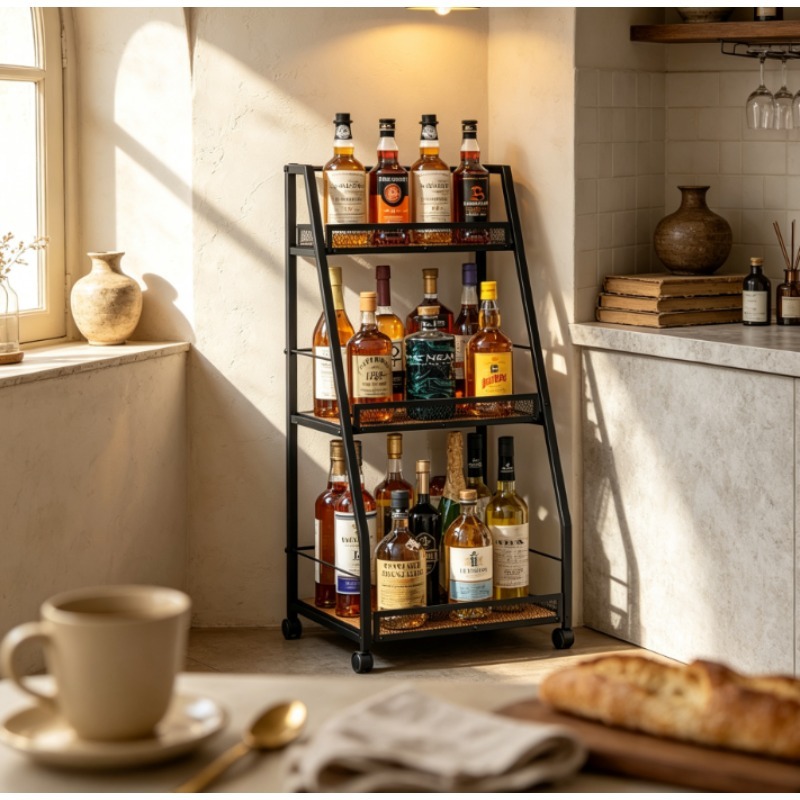 3-Tier Ladder Wine Rack Freest - Home Bar Shelves review and price