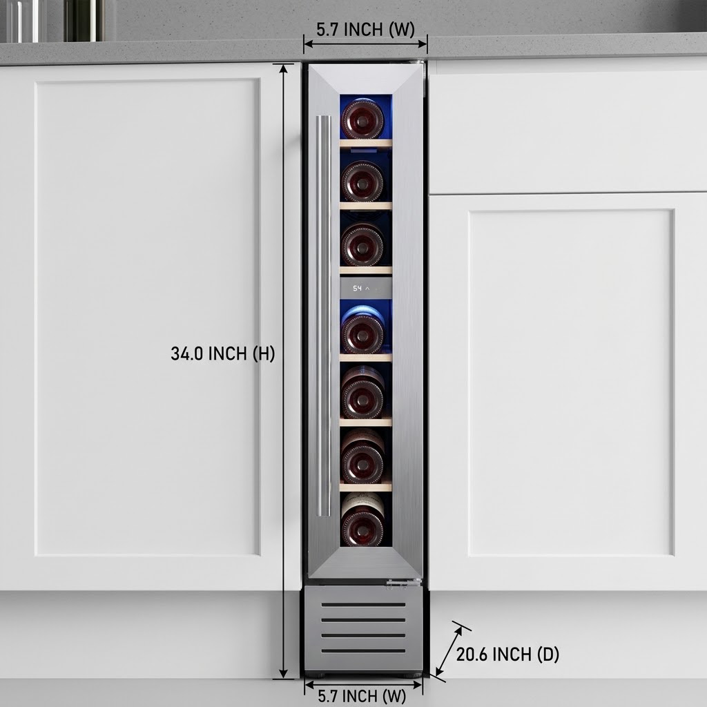 7 Bottle Mini Wine Cooler Refr - Home Bar And Fridge review and price