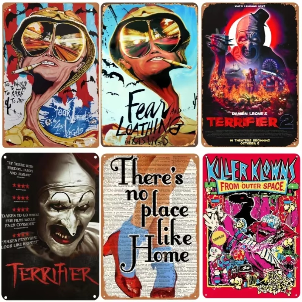 HD Metal Tin Sign Vintage Horr - Home Bar And Theater review and price