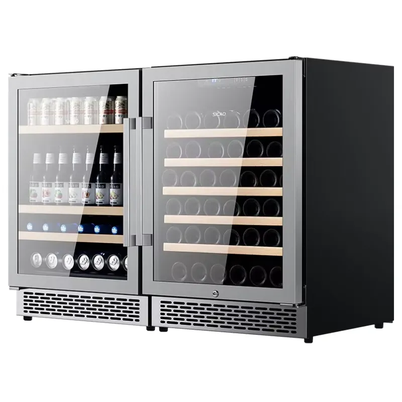SICAO Stainless Steel Dual Zon - Home Bar And Fridge review and price