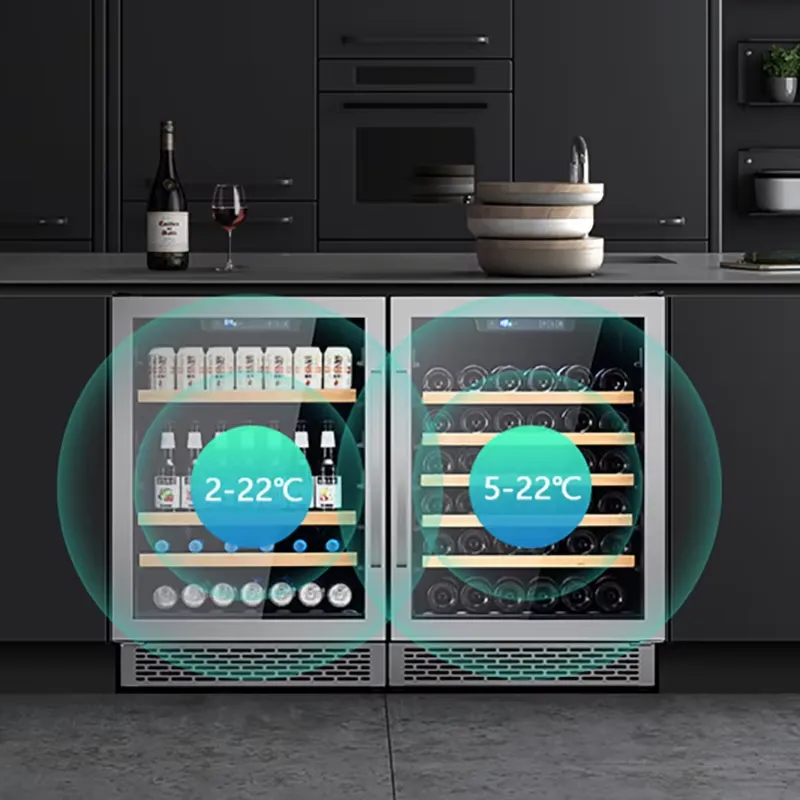 SICAO Stainless Steel Dual Zon - Home Bar And Fridge review and price