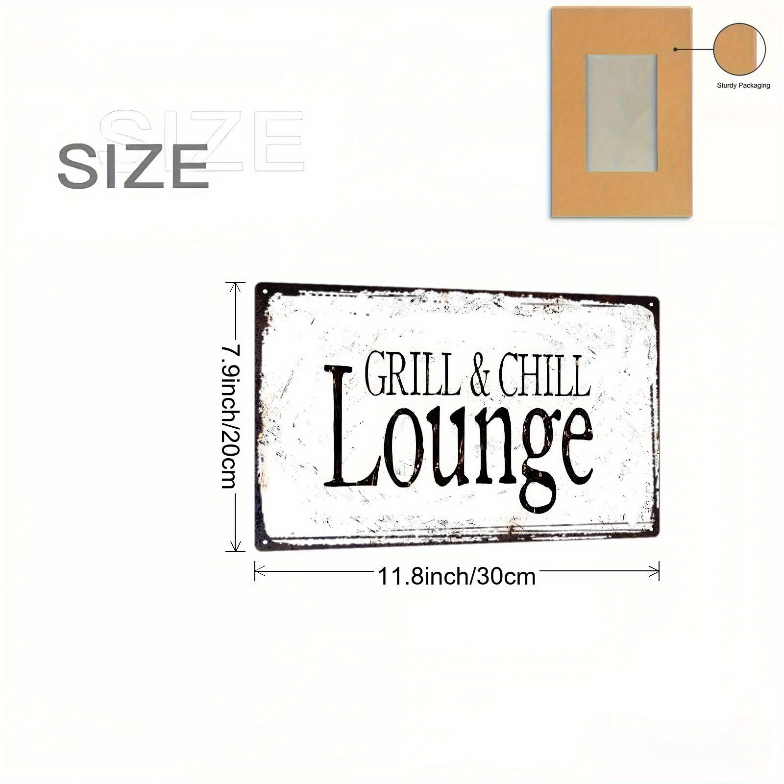 Tin Sign - Vintage Grill & Chi - Home Bar Lounge review and price