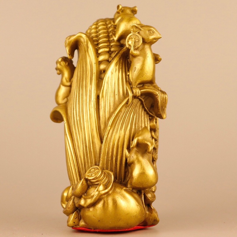 Brass Five-Gem Scholar Figurin - Home Bar And Counter review and price