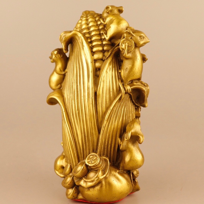 Brass Five-Gem Scholar Figurin - Home Bar And Counter review and price