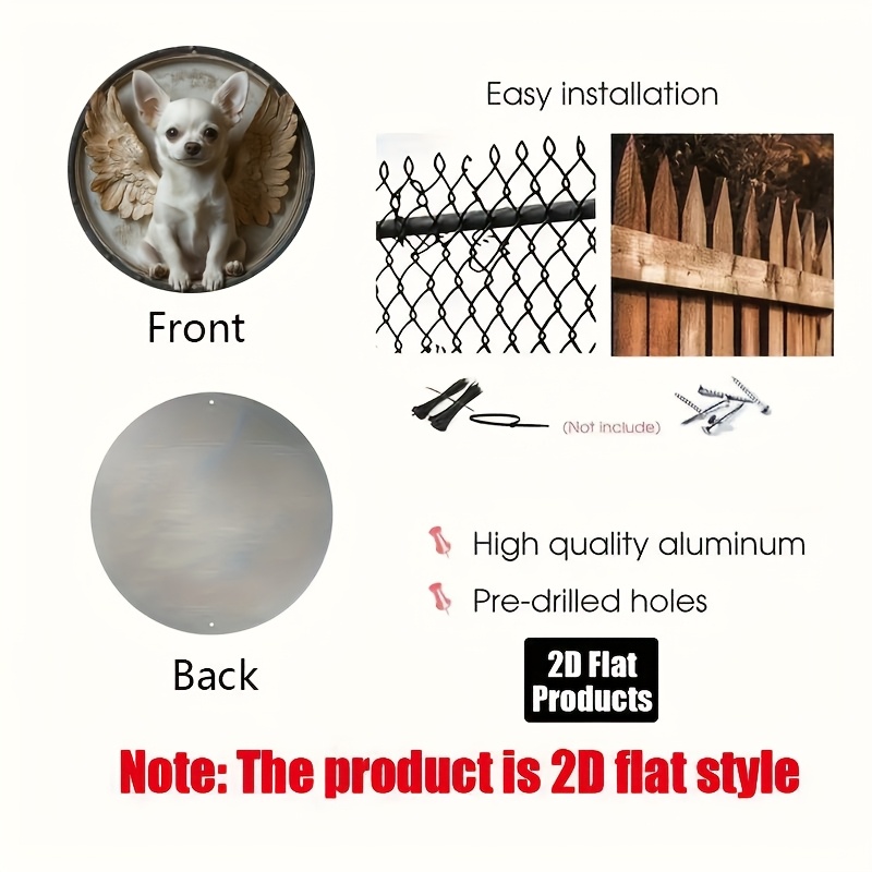 2D Flat, 1pc, Chihuahua Theme, - Home Bar And Kitchen review and price