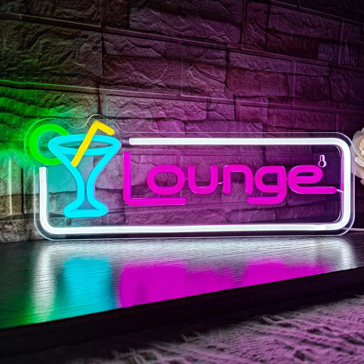 Lounge Cocktail LED Neon Sign  - Home Bar Lounge review and price