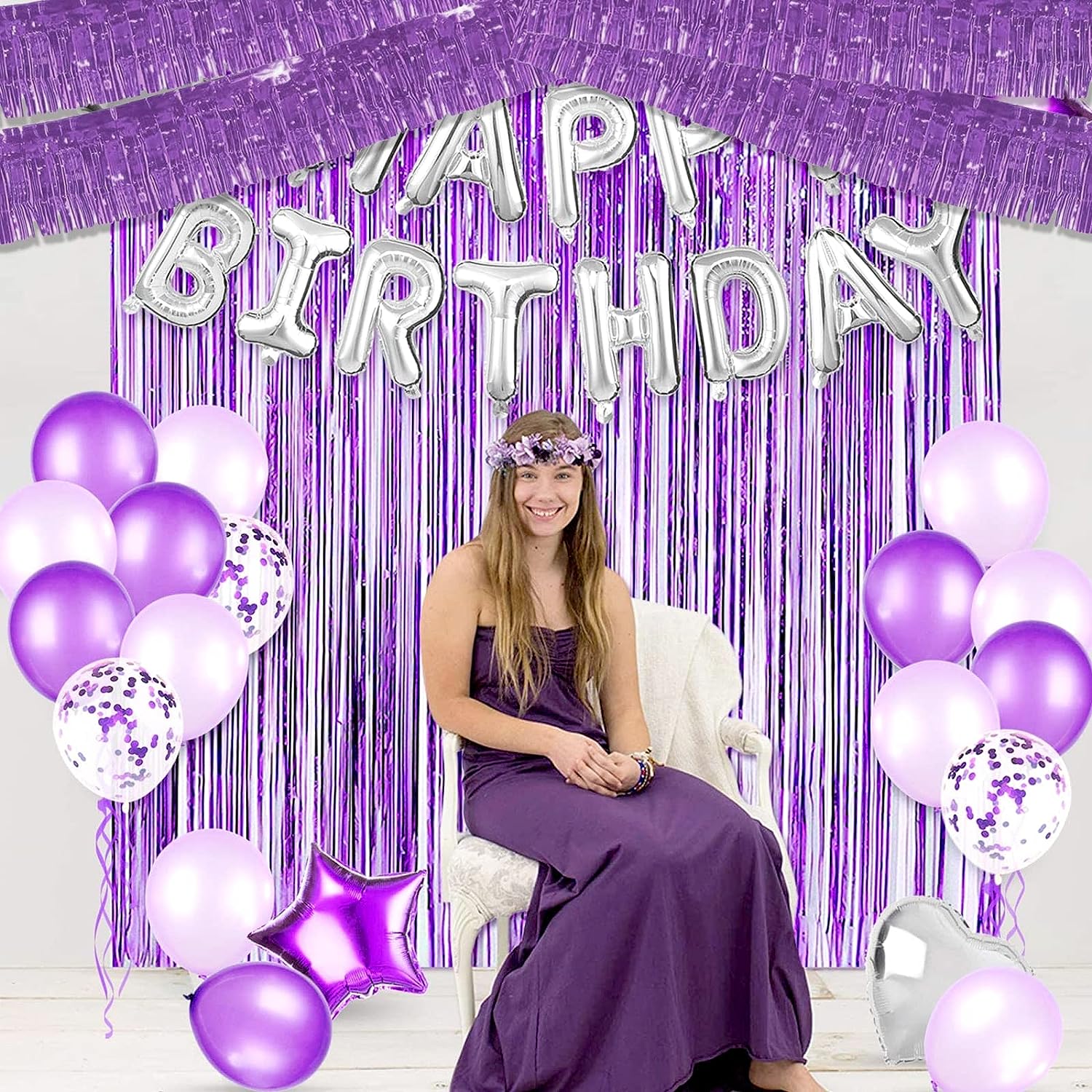 30x300CM Foil Fringe Garland S - Home Bargains review and price