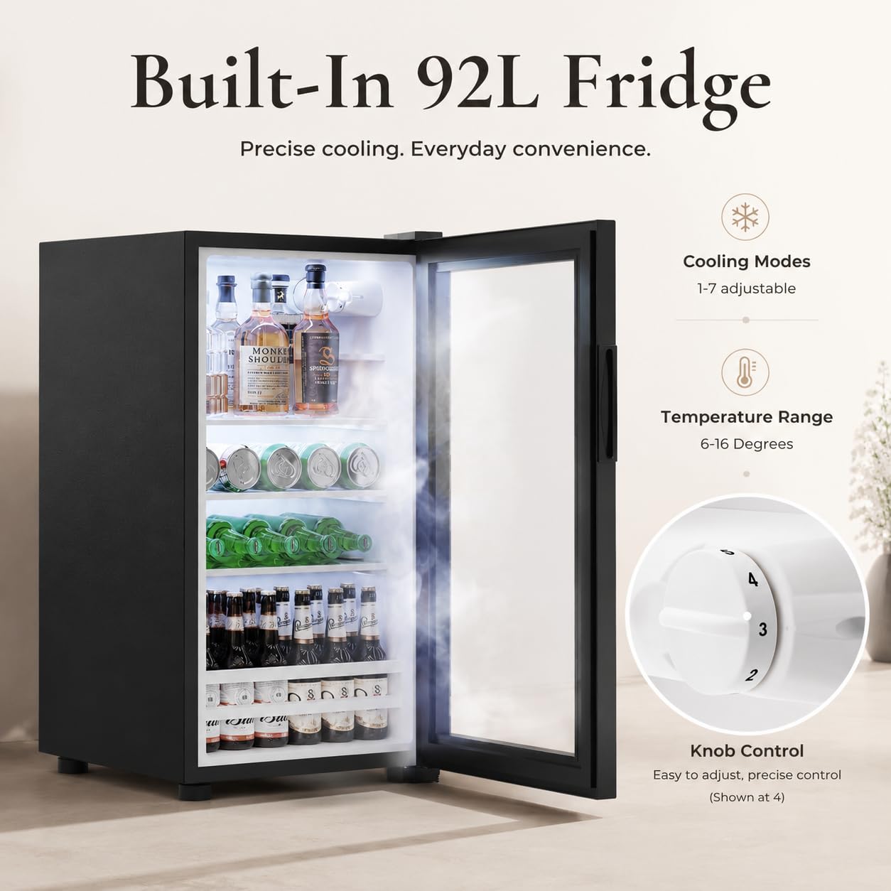 Fluted Mini Fridge Cabinet (Fr - Home Bar And Fridge review and price